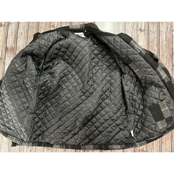 Corridor Merino Wool Botton up Jacket coat lined quilted Size L - Picture 5 of 7